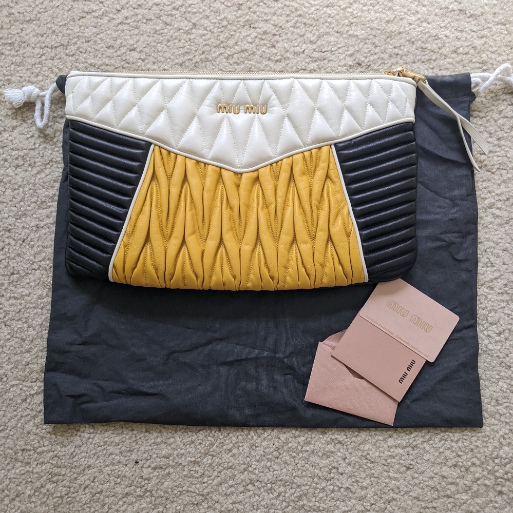 Miu Miu / clutch / Napa leather